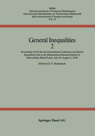 Carte General Inequalities 2 ECKENBACH