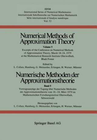 Könyv Numerical Methods of Approximation Theory ERNER