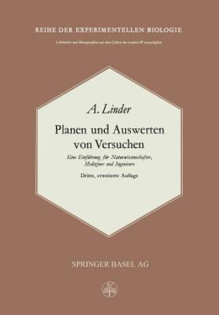 Livre Planen Und Auswerten Von Versuchen A. Linder