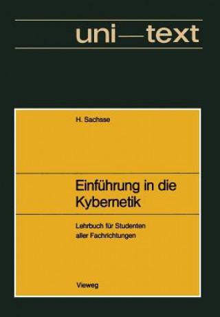 Knjiga Einfuhrung in Die Kybernetik Hans Sachsse