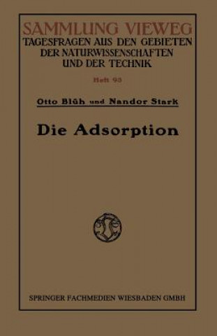 Книга Adsorption Otto Blüh