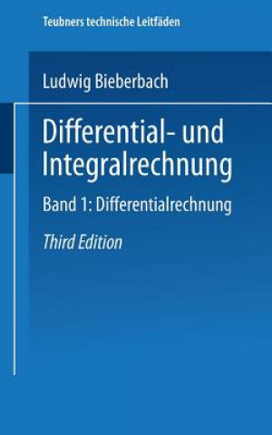 Livre Differential- Und Integralrechnung Ludwig Bieberbach