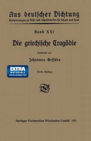 Knjiga Die Griechische Tragoedie Johannes Geffcken