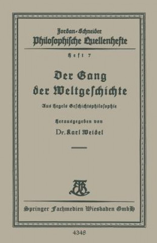 Carte Gang Der Weltgeschichte Karl Weidel
