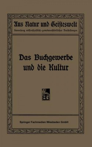 Carte Buchgewerbe Und Die Kultur R. Focke