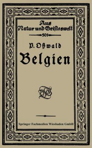 Kniha Belgien Paul Oßwald