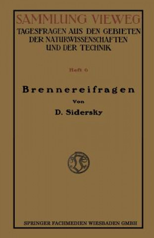Carte Brennereifragen D. Sidersky