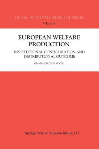 Kniha European Welfare Production Joachim Vogel