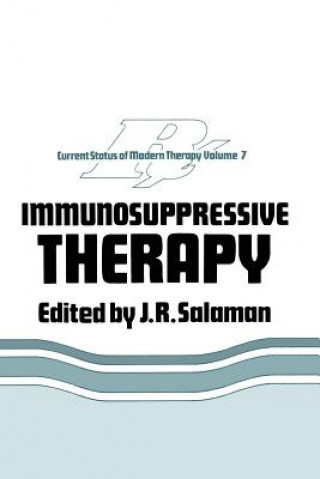 Könyv Immunosuppressive Therapy J.R. Salaman