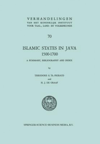 Carte Islamic States in Java 1500-1700 Theodore Gauthier Th. Pigeaud
