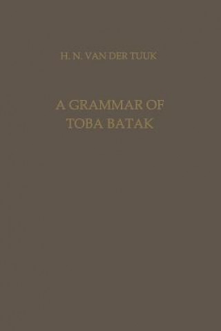 Buch Grammar of Toba Batak Herman Neubronner van der van der Tuuk