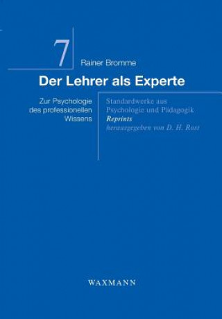 Kniha Lehrer als Experte Rainer Bromme