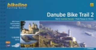 Carte Danube Bike Trail 2 Austrian Danube: From Passau to Vienna Esterbauer Verlag
