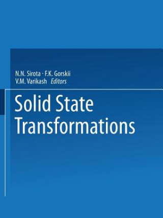 Libro Solid State Transformations N. N. Sirota