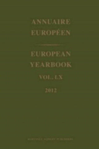Kniha European Yearbook / Annuaire Europeen, Volume 60 (2012) Council Of Europe