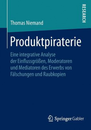 Kniha Produktpiraterie Thomas Niemand