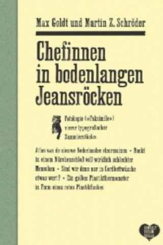 Buch Chefinnen in bodenlangen Jeansröcken Max Goldt