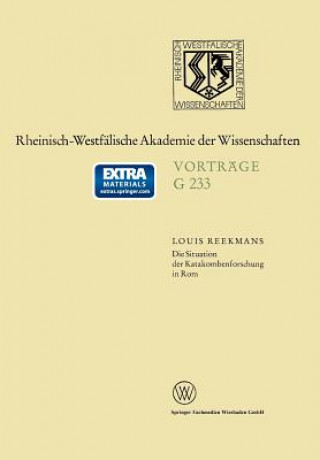 Livre Situation Der Katakombenforschung in ROM Louis Reekmans