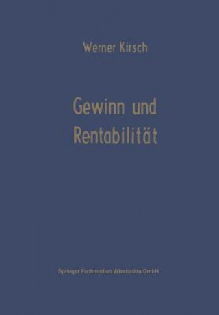 Carte Gewinn Und Rentabilitat Werner Kirsch
