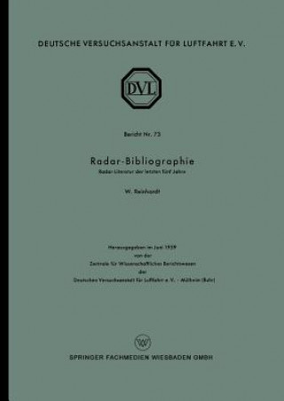 Kniha Radar-Bibliographie Wolfgang Reinhardt