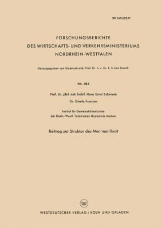 Kniha Beitrag Zur Struktur Des Montmorillonit Hans-Ernst Schwiete