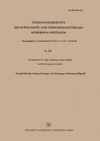 Könyv Vergleichende Untersuchungen Am Schopper-Scheuerpr fger t Johannes Juilfs