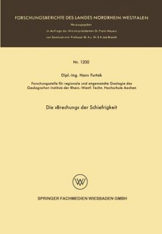 Könyv Die  brechung  Der Schiefrigkeit Hans Furtak