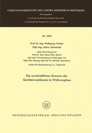 Könyv Die Wirtschaftlichen Grenzen Der Ger teinvestitionen Im Wohnungsbau Wolfgang Triebel
