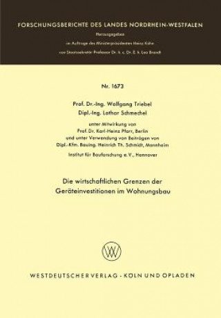 Buch Die Wirtschaftlichen Grenzen Der Ger teinvestitionen Im Wohnungsbau Wolfgang Triebel