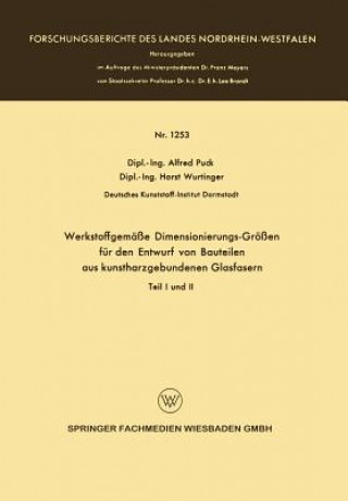 Carte Werkstoffgem  e Dimensionierungs-Gr  en F r Den Entwurf Von Bauteilen Aus Kunstharzgebunen Glasfasern Alfred Puck