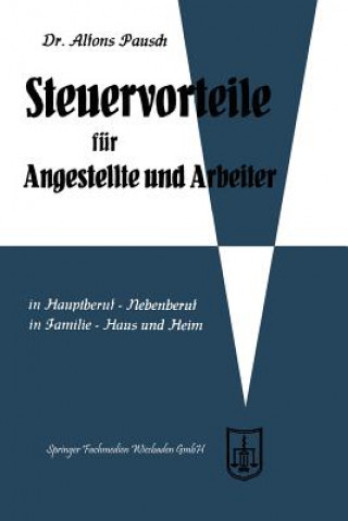 Knjiga Steuervorteile Fur Angestellte Und Arbeiter Alfons Pausch