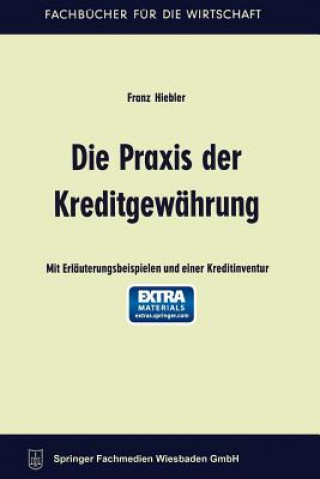 Carte Die Praxis Der Kreditgewahrung Franz Hiebler