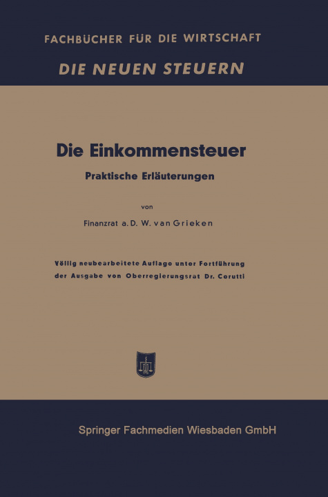 Buch Die Einkommensteuer Walter van Grieken