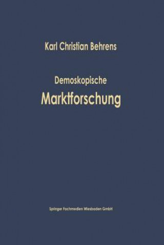 Buch Demoskopische Marktforschung Karl Christian Behrens