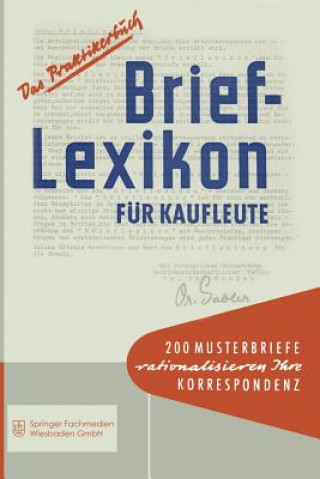 Carte Brief-Lexikon fur Kaufleute 