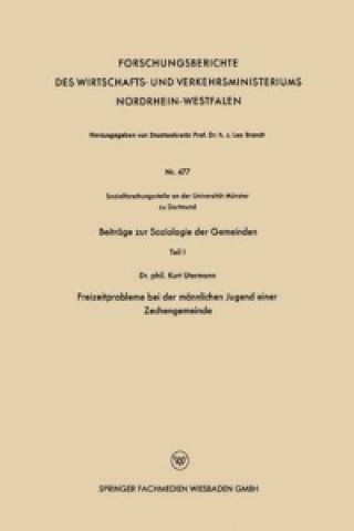 Könyv Beitrage Zur Soziologie Der Gemeinden Kurt Utermann