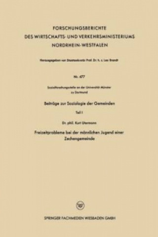 Livre Beitrage Zur Soziologie Der Gemeinden Kurt Utermann