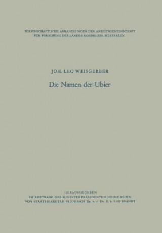 Carte Namen Der Ubier Joh. Leo Weisgerber