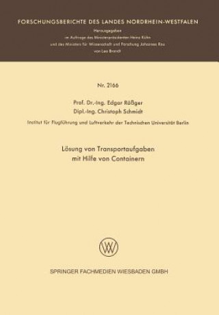 Buch Loesung Von Transportaufgaben Mit Hilfe Von Containern Edgar Rößger