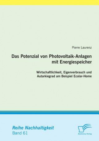 Kniha Potenzial von Photovoltaik-Anlagen mit Energiespeicher Pierre Laurenz