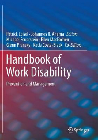 Kniha Handbook of Work Disability Patrick Loisel