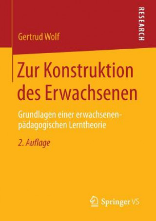 Kniha Zur Konstruktion Des Erwachsenen Gertrud Wolf