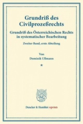 Könyv Grundriß des Civilprozeßrechts. Dominik Ullmann