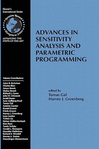 Książka Advances in Sensitivity Analysis and Parametric Programming Tomas Gal