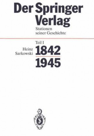 Kniha Springer-Verlag Heinz Sarkowski