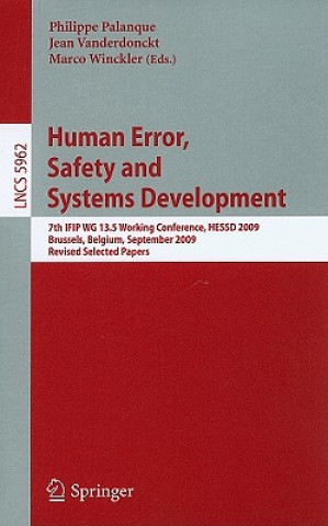 Knjiga Human Error, Safety and Systems Development Philippe Palanque