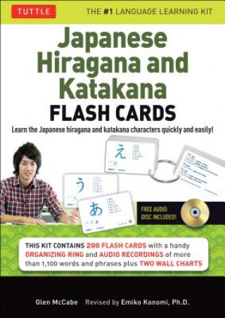 Materiale tipărite Japanese Hiragana and Katakana Flash Cards Kit Glen McCabe