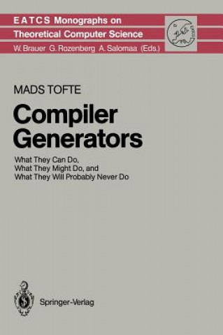 Könyv Compiler Generators Mads Tofte