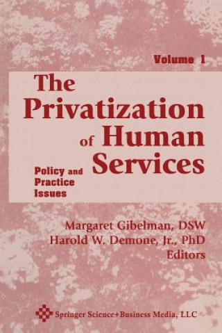 Kniha Privatization of Human Services Harold W. Demone