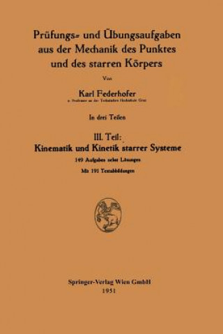 Carte Kinematik Und Kinetik Starrer Systeme Karl Federhofer